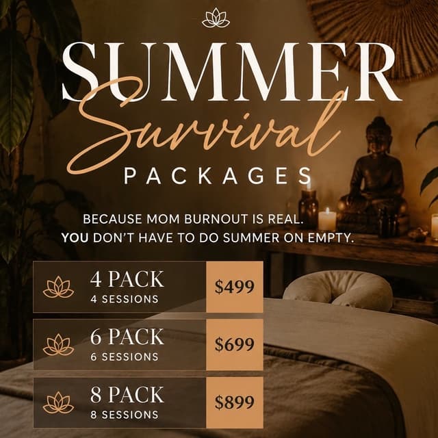 Summer Survival Massage 8 Pack at The Prana Room Healing Center in Greenville, SC